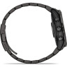 Часы GARMIN FENIX 7X PRO - SAPPHIRE SOLAR EDITION CARBON GRAY DLC TITANIUM WITH VENTED TITANIUM BRACELET 010-02778-30