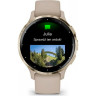 Часы GARMIN VENU 3S SOFT GOLD STAINLESS STEEL BEZEL WITH FRENCH GRAY CASE AND SILICONE BAND 010-02785-02